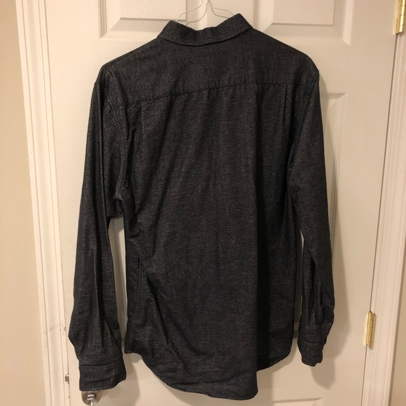 Black Denim Supreme Long-Sleeve Button Down Shirt (size Large) - Picture 8 of 8